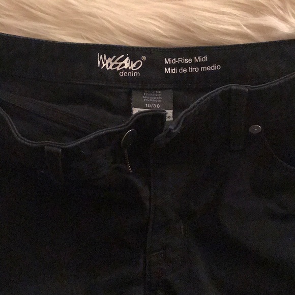 Black Denim Shorts - Picture 3 of 3